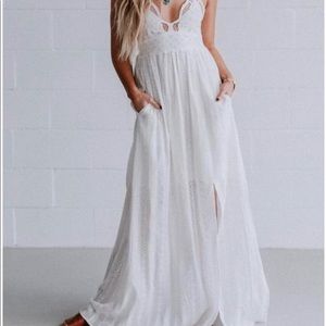 Three Bird Nest Aranza Lace Bralette Maxi Dress